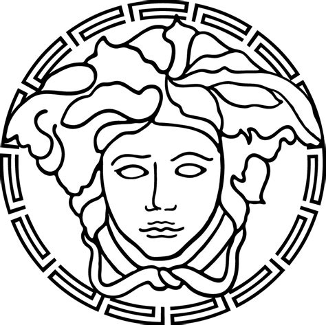 similar logo to versace|versace logo drawing.